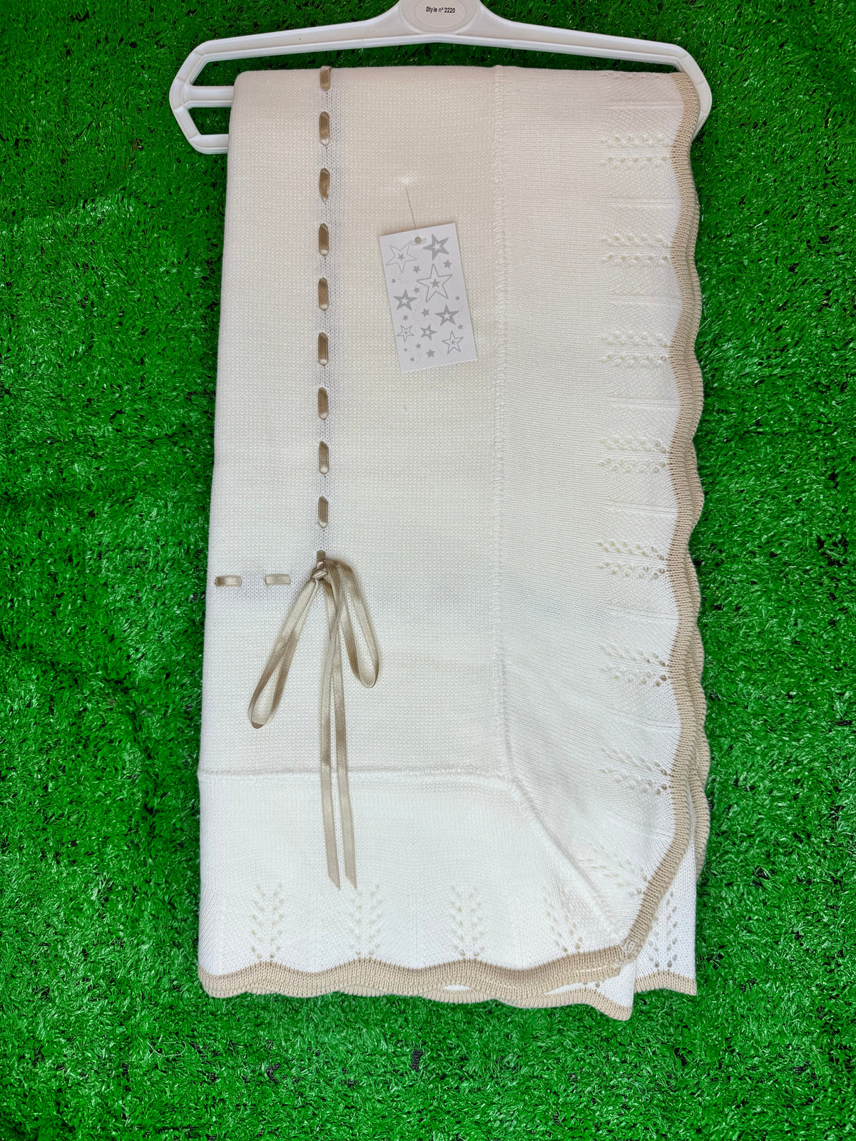 Camel & White blanket