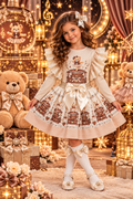 Ballerina Bear beige skirt set