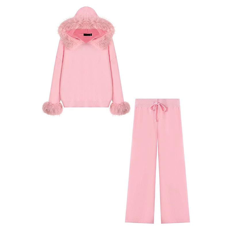 Betsy flared tracksuit pink