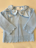 Baby blue bow cardigan