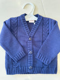 Boys navy cardigan